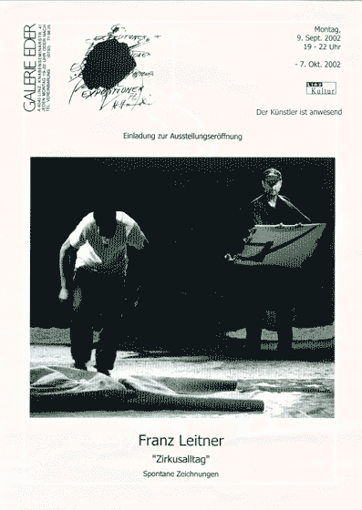 Plakat zur Ausstellung Einladung Gallerie Eder