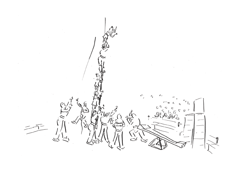 Catana Schleuderbrett–Truppe Catana Zirkus Medrano Casartelli